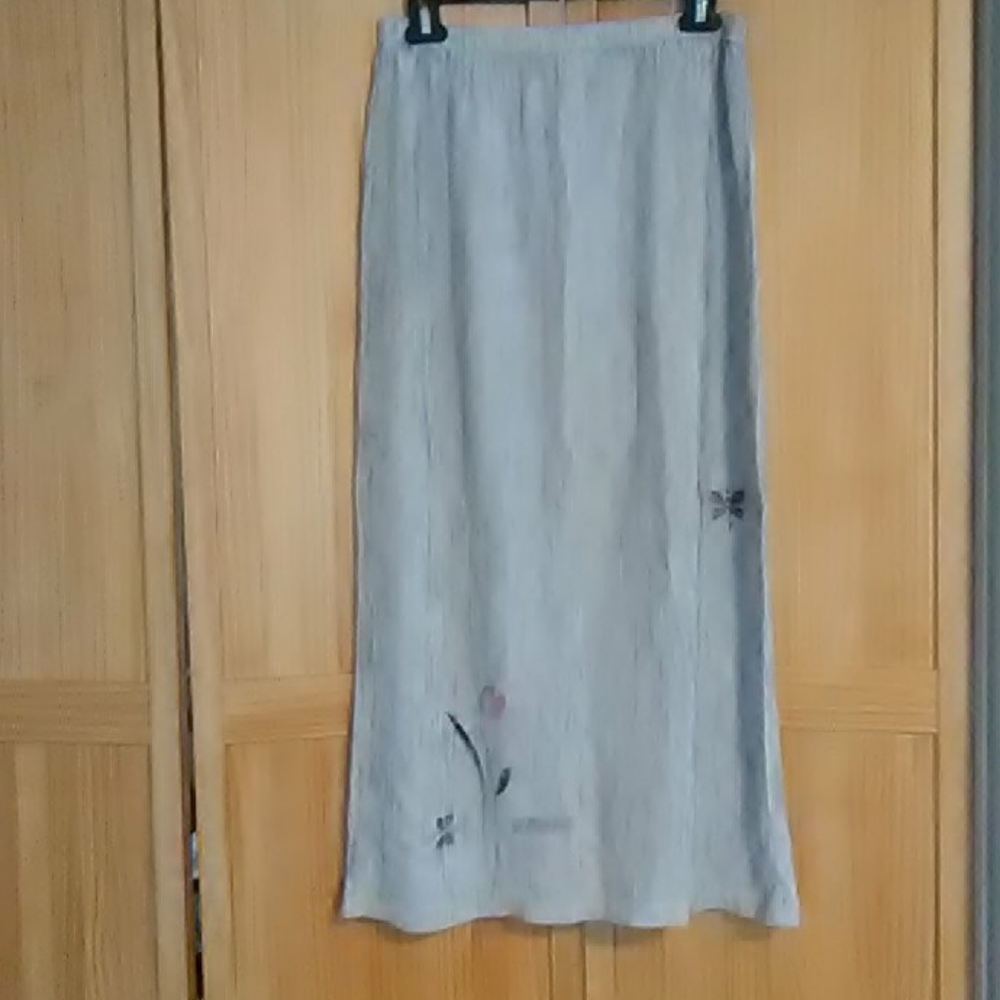 Play Alegre handpainted skirt w/butterflys flower